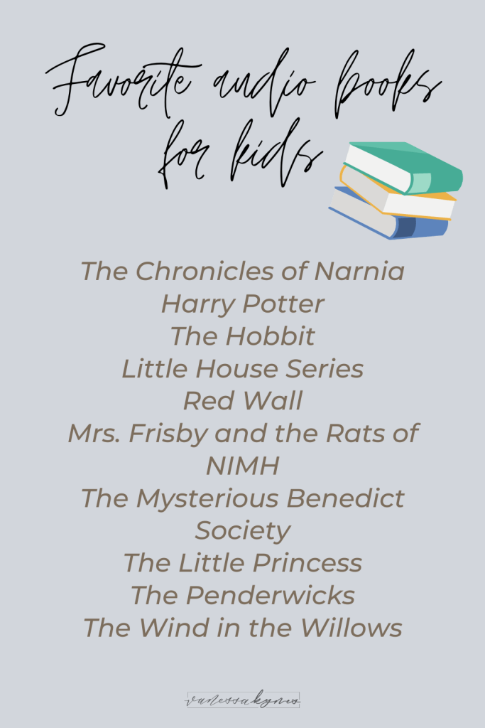 Favorite audio books for kids- Vanessa Kynes
